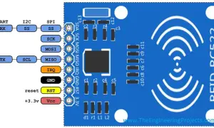 Moduł RFID RC522 do Arduino z wyprowadzeniami UART, I2C, SPI.