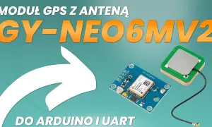Moduł GPS GY-NEO6MV2 z anteną, idealny do projektów Arduino i UART.
