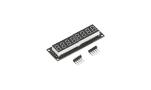 Wyświetlacz 7-segmentowy z modułem tm1637, idealny do projektów DIY. Pokazuje cyfry 8.8.8.8.