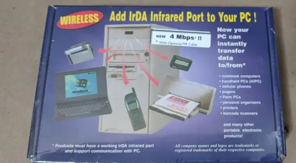Dodaj bezprzewodowy interfejs IrDA do komputera PC, aby błyskawicznie przesyłać dane z notebooków, telefonów i innych urządzeń.