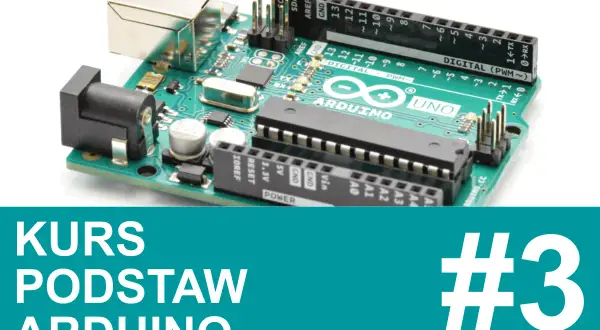 Zielona płytka drukowana Arduino Uno z wyprowadzeniami i portami. Kurs podstaw Arduino #3.