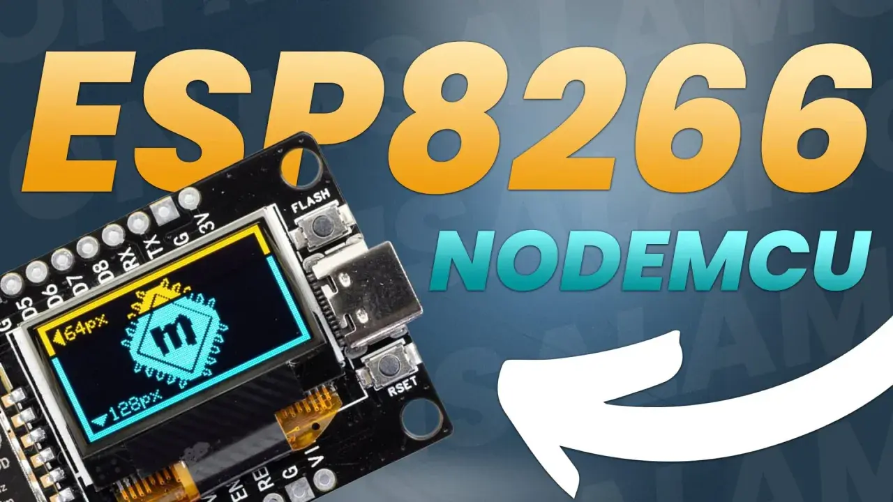 Moduł NodeMCU ESP8266 z wyświetlaczem OLED, idealny do Twoich projektów IoT.